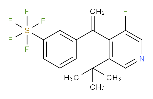 3-(1-(3-(tert-butyl)-5-fluoropyridin-4-yl)vinyl)(pentafluoromercapto)benzene