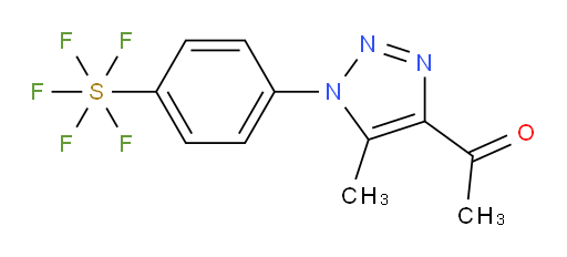 1-(1-(4-(pentafluoromercapto)phenyl)-5-methyl-1H-1,2,3-triazol-4-yl)ethanone