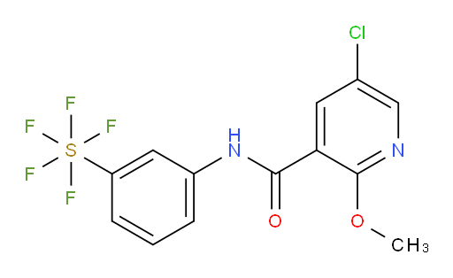 [3-[[(5-Chloro-2-methoxy-3-pyridinyl)carbonyl]amino]phenyl]sulfur pentafluoride