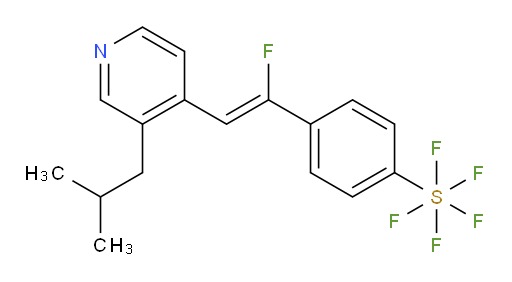 (Z)-4-(1-fluoro-2-(3-isobutylpyridin-4-yl)vinyl)(pentafluoromercapto)benzene