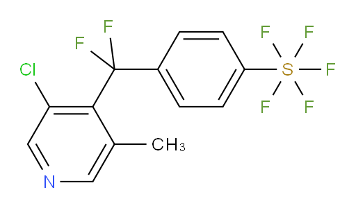 4-((3-chloro-5-methylpyridin-4-yl)difluoromethyl)(pentafluoromercapto)benzene