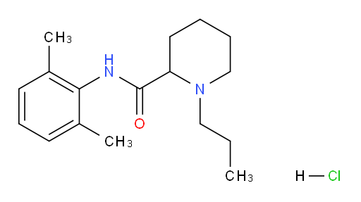N-(2,6-dimethylphenyl)-1-propylpiperidine-2-carboxamide hydrochloride