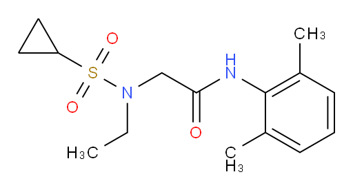N-(2,6-dimethylphenyl)-2-(N-ethylcyclopropanesulfonamido)acetamide