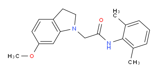 N-(2,6-dimethylphenyl)-2-(6-methoxyindolin-1-yl)acetamide
