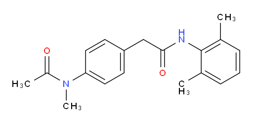 N-(2,6-dimethylphenyl)-2-(4-(N-methylacetamido)phenyl)acetamide