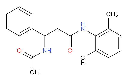 3-acetamido-N-(2,6-dimethylphenyl)-3-phenylpropanamide