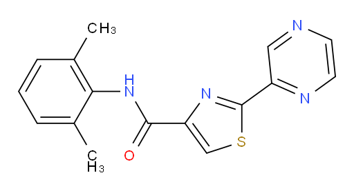N-(2,6-dimethylphenyl)-2-(pyrazin-2-yl)thiazole-4-carboxamide