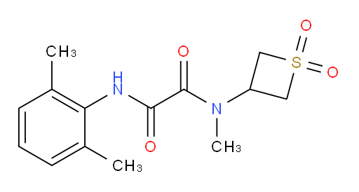 N1-(2,6-dimethylphenyl)-N2-(1,1-dioxidothietan-3-yl)-N2-methyloxalamide