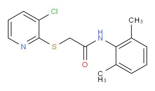 2-((3-chloropyridin-2-yl)thio)-N-(2,6-dimethylphenyl)acetamide
