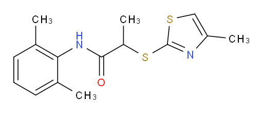 N-(2,6-dimethylphenyl)-2-((4-methylthiazol-2-yl)thio)propanamide