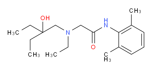 N-(2,6-dimethylphenyl)-2-(ethyl(2-ethyl-2-hydroxybutyl)amino)acetamide