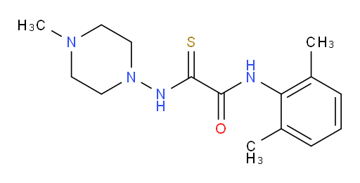N-(2,6-dimethylphenyl)-2-((4-methylpiperazin-1-yl)amino)-2-thioxoacetamide