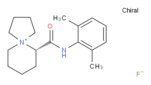 (S)-6-((2,6-dimethylphenyl)carbamoyl)-5-azaspiro[4.5]decan-5-ium fluoride
