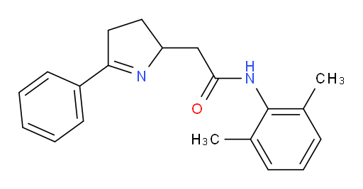 N-(2,6-dimethylphenyl)-2-(5-phenyl-3,4-dihydro-2H-pyrrol-2-yl)acetamide