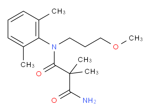 N1-(2,6-dimethylphenyl)-N1-(3-methoxypropyl)-2,2-dimethylmalonamide