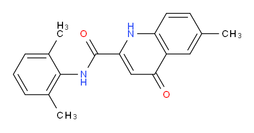 N-(2,6-dimethylphenyl)-6-methyl-4-oxo-1,4-dihydroquinoline-2-carboxamide