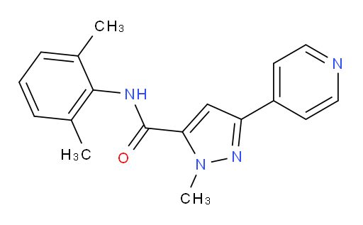 N-(2,6-dimethylphenyl)-1-methyl-3-(pyridin-4-yl)-1H-pyrazole-5-carboxamide