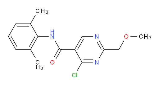 4-chloro-N-(2,6-dimethylphenyl)-2-(methoxymethyl)pyrimidine-5-carboxamide