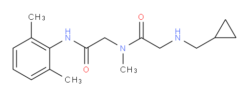 2-((cyclopropylmethyl)amino)-N-(2-((2,6-dimethylphenyl)amino)-2-oxoethyl)-N-methylacetamide