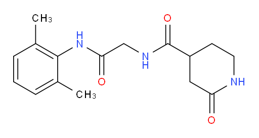 N-(2-((2,6-dimethylphenyl)amino)-2-oxoethyl)-2-oxopiperidine-4-carboxamide