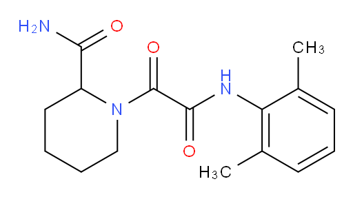 1-(2-((2,6-dimethylphenyl)amino)-2-oxoacetyl)piperidine-2-carboxamide