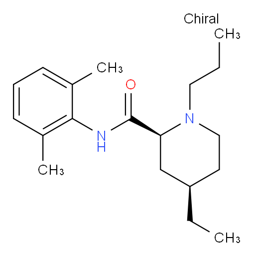 (2S,4R)-N-(2,6-dimethylphenyl)-4-ethyl-1-propylpiperidine-2-carboxamide