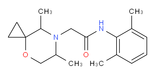 2-(6,8-dimethyl-4-oxa-7-azaspiro[2.5]octan-7-yl)-N-(2,6-dimethylphenyl)acetamide