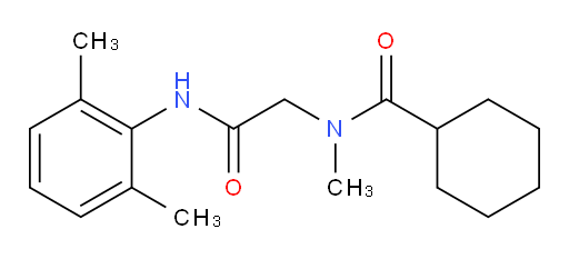 N-(2-((2,6-dimethylphenyl)amino)-2-oxoethyl)-N-methylcyclohexanecarboxamide