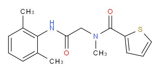 N-(2-((2,6-dimethylphenyl)amino)-2-oxoethyl)-N-methylthiophene-2-carboxamide
