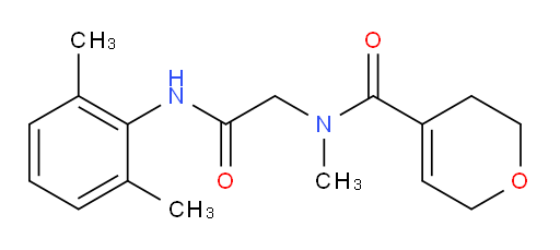 N-(2-((2,6-dimethylphenyl)amino)-2-oxoethyl)-N-methyl-3,6-dihydro-2H-pyran-4-carboxamide