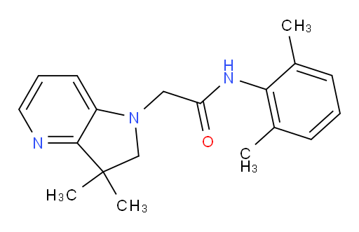 2-(3,3-dimethyl-2,3-dihydro-1H-pyrrolo[3,2-b]pyridin-1-yl)-N-(2,6-dimethylphenyl)acetamide