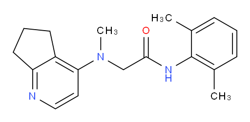 2-((6,7-dihydro-5H-cyclopenta[b]pyridin-4-yl)(methyl)amino)-N-(2,6-dimethylphenyl)acetamide