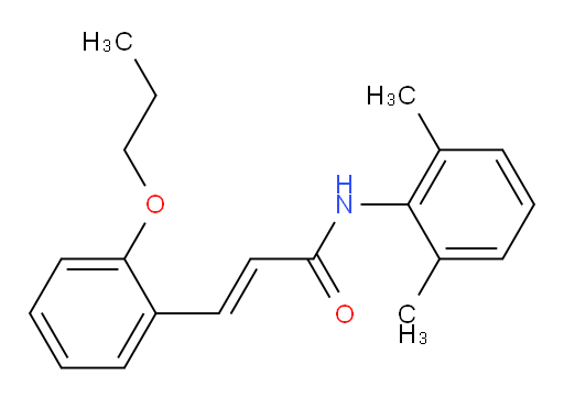 (E)-N-(2,6-dimethylphenyl)-3-(2-propoxyphenyl)acrylamide