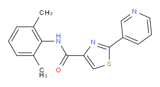 N-(2,6-dimethylphenyl)-2-(pyridin-3-yl)thiazole-4-carboxamide