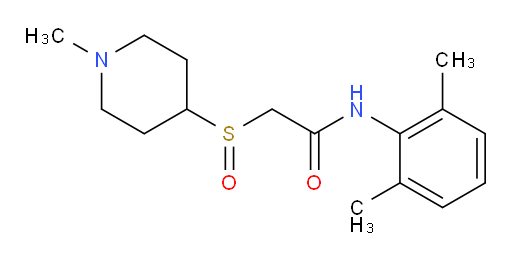 N-(2,6-dimethylphenyl)-2-((1-methylpiperidin-4-yl)sulfinyl)acetamide