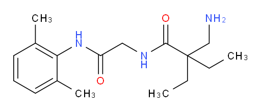 2-(aminomethyl)-N-(2-((2,6-dimethylphenyl)amino)-2-oxoethyl)-2-ethylbutanamide