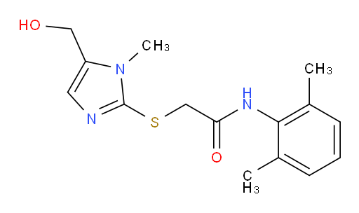 N-(2,6-dimethylphenyl)-2-((5-(hydroxymethyl)-1-methyl-1H-imidazol-2-yl)thio)acetamide