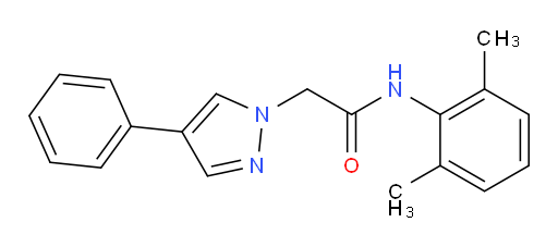 N-(2,6-dimethylphenyl)-2-(4-phenyl-1H-pyrazol-1-yl)acetamide