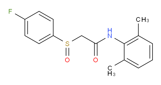 N-(2,6-dimethylphenyl)-2-((4-fluorophenyl)sulfinyl)acetamide