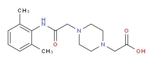 2-(4-(2-((2,6-dimethylphenyl)amino)-2-oxoethyl)piperazin-1-yl)acetic acid