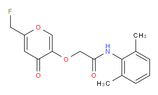 N-(2,6-dimethylphenyl)-2-((6-(fluoromethyl)-4-oxo-4H-pyran-3-yl)oxy)acetamide