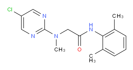 2-((5-chloropyrimidin-2-yl)(methyl)amino)-N-(2,6-dimethylphenyl)acetamide