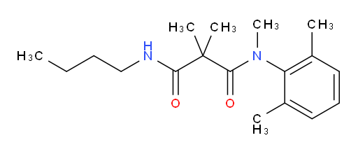 N1-butyl-N3-(2,6-dimethylphenyl)-N3,2,2-trimethylmalonamide