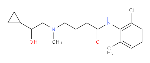 4-((2-cyclopropyl-2-hydroxyethyl)(methyl)amino)-N-(2,6-dimethylphenyl)butanamide
