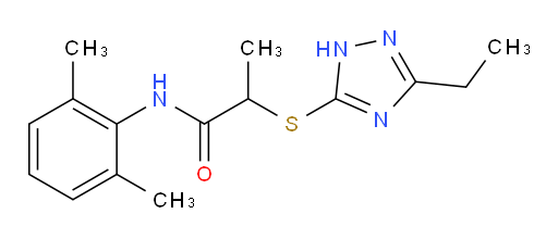 N-(2,6-dimethylphenyl)-2-((3-ethyl-1H-1,2,4-triazol-5-yl)thio)propanamide