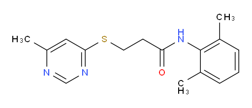 N-(2,6-dimethylphenyl)-3-((6-methylpyrimidin-4-yl)thio)propanamide