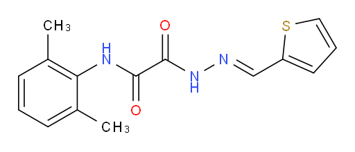 (E)-N-(2,6-dimethylphenyl)-2-oxo-2-(2-(thiophen-2-ylmethylene)hydrazinyl)acetamide