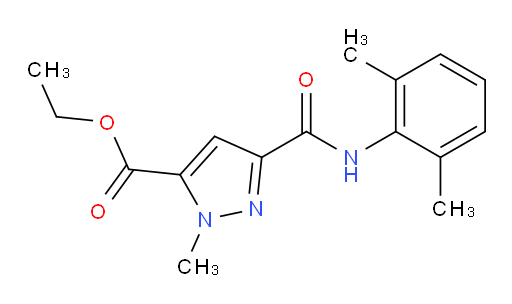 ethyl 3-((2,6-dimethylphenyl)carbamoyl)-1-methyl-1H-pyrazole-5-carboxylate