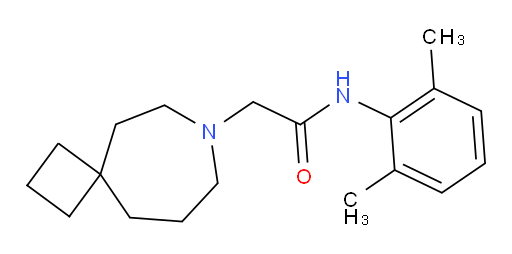 N-(2,6-dimethylphenyl)-2-(7-azaspiro[3.6]decan-7-yl)acetamide