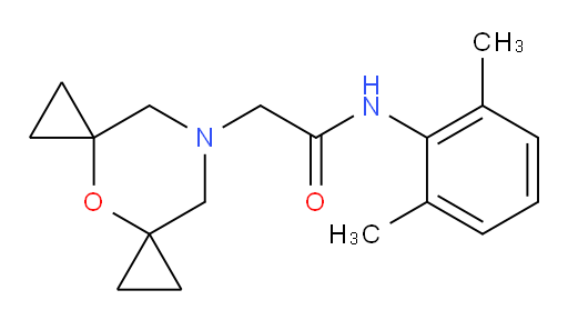 N-(2,6-Dimethylphenyl)-4-oxa-9-azadispiro[2.1.2.3]decane-9-acetamide